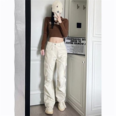 工装阔腿休闲裤子男女炸街网红春秋季青少年休闲裤网图GK8210-p58，男装工装外套，星座302B