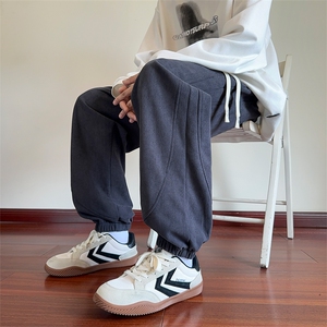秋冬美式高街休闲潮牌运动青少年二开灯芯绒裤XZ301b-2-CK710P32图片
