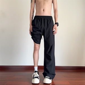 特批P25无差价夏季凉感冰丝薄款设计男宽松休闲垂感闪冰裤K5746B图片