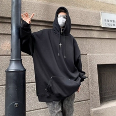 假两件连帽卫衣男2025春季新款潮牌美式复古半拉链外套Y766/P40，男装卫衣，星座506