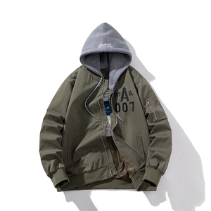 现货 三色秋冬季潮牌夹克棉衣棒球服 欧美街头飞行员外套情侣装图片