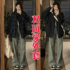 重工高难度款正反两穿工装外套女秋装短外套C850-P100，男装工装外套，星座911-2(原星座613-2）