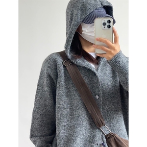 连帽毛衣开衫高品质鹿毛绒针织衫M-2XL图 MY1028-P55图片