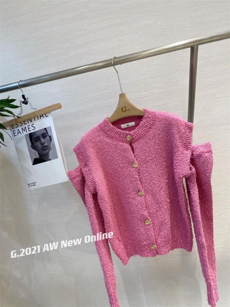 新款韩版颗粒毛巾面料针织开衫均码现货，其它，G