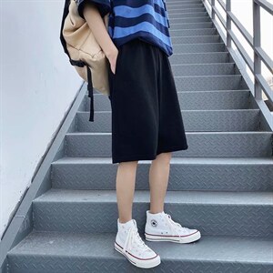 短裤男宽松夏季ins港风休闲中裤百搭学生潮牌五分裤子BK300-P330,男装休闲裤,星座1008-1