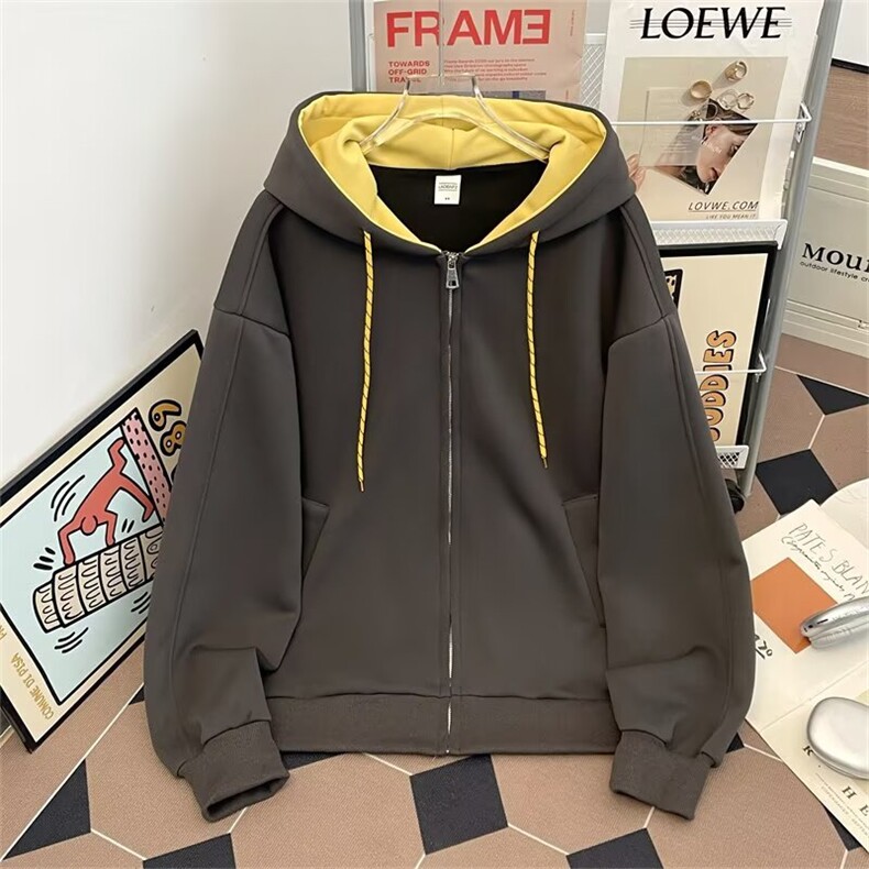 潮流春秋新款男士运动百搭连帽休闲开衫卫衣外套潮2299P57，女装短外套，星座410-2