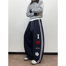 春秋季运动裤男宽松直筒休闲裤青年卫裤K0858-P50，男装休闲裤，星座308B-2
