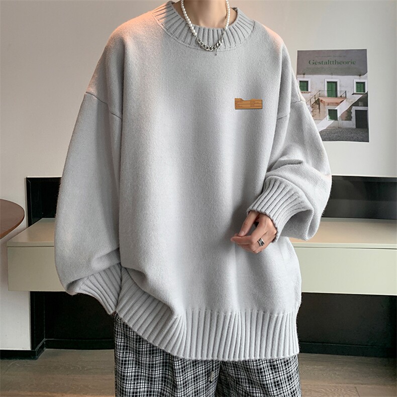半高领毛衣男士大码针织衫男毛线衣男M18293-P45加绒款-P65,男装针织衫/毛衣,电商A040