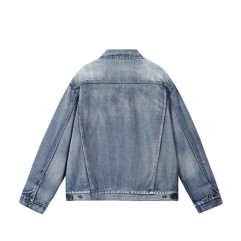水洗牛仔外套男款春美式痞帅上衣服宽松休闲工装夹克JK1324-P80，男装工装外套，星座1103-3