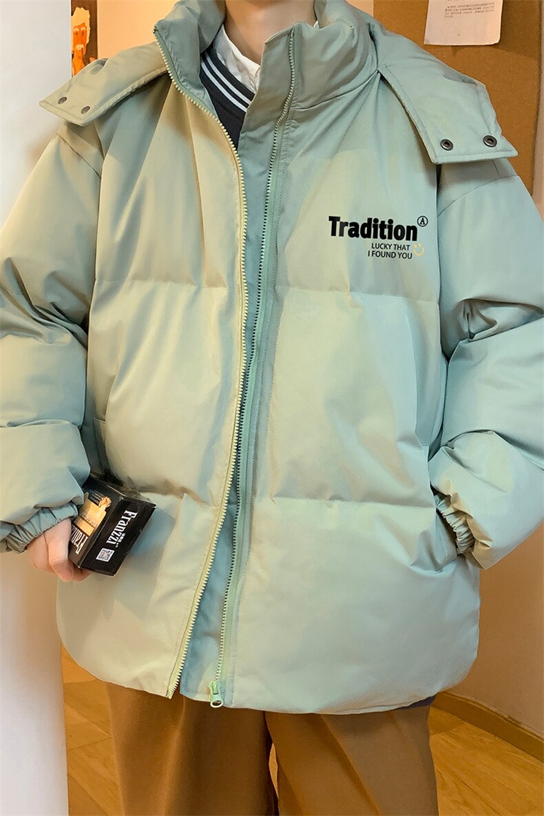 冬季港风韩版宽松加棉加厚连帽冲锋衣棉衣棉服MY6201P115控158,男装夹克,电商A268A