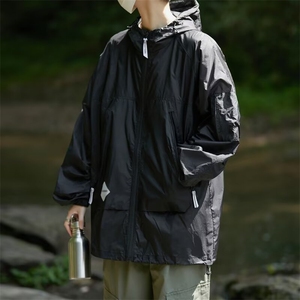 户外休闲防晒服男女2026新款薄款山系大码宽松速干透气登山服~F6图片