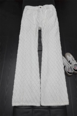 B221美式ins宽松直筒格子休闲白色牛仔裤LK25579-特P45控78，男装牛仔裤，电商B221