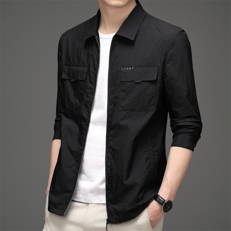 BW5109钱塘2020-2夏季薄款男士长袖连帽夹克外套透气防晒衣P142,男装夹克,钱塘207-2