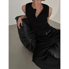 网图有货美式复古亨利领背心无袖T恤男运动坎肩打底衫A641-P25，男装背心/马甲，星座1505