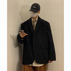现货WT902-P85控108大码高品质现货灯芯绒印花西装外套，男装西服套装，电商D232