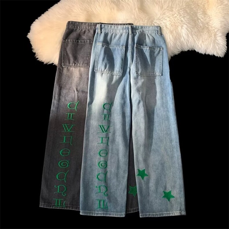 美式牛仔裤男春秋新款休闲直筒裤XK5009P43,男装牛仔裤,星座1116-2