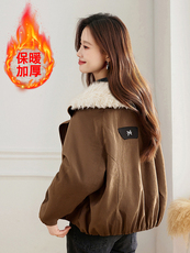 现货！加绒加厚冬季新款棉衣女派克服，女装棉衣/棉服，韩蔻秀