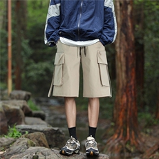 夏季工装抽绳短裤男设计宽松休闲潮流百搭短裤DK3100P-25，男装牛仔裤，电商A128