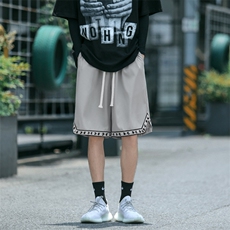 外穿冰丝五分短裤美式开叉编织挺括清爽百搭裤子DK526-特批21，男装牛仔裤，星座718-1
