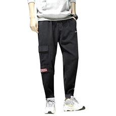 20秋季新款日系黑墙大码工装灯芯绒潮流宽松休闲裤K1013-P45，男装休闲裤，电商A009A（原A058A）