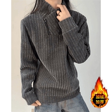 WY858R-P35常规28原版现货有量来谈斜领拉链重磅卫衣鱼骨纹长袖，男装卫衣，星座215-1