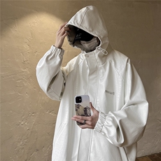 1鳄鱼纹连帽冲锋衣大码M-5XL面层：PU皮夹克男JK8744P90控128，男装夹克，星座226-2