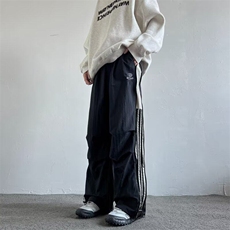 新款春夏侧边拉链裤子伞兵裤美式冲锋裤运动裤，女装休闲裤，星座410-6（原星座1304-1）