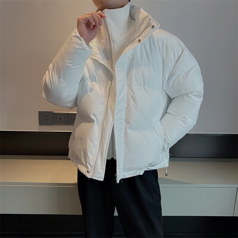 冬季新款立领假两件棉服男加厚保暖潮流棉衣痞帅M117-P160控190,男装棉衣,电商B267