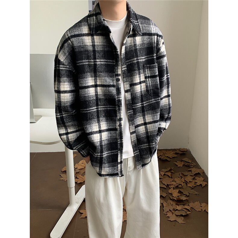 CS206格子加厚衬衫外套P78，男装衬衫，星座702(原615)