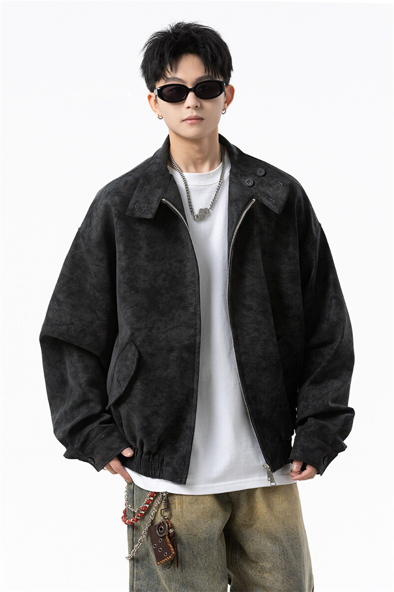 扎染飞行板球服皮夹克男cp142-特p70,男装夹克,电商B371