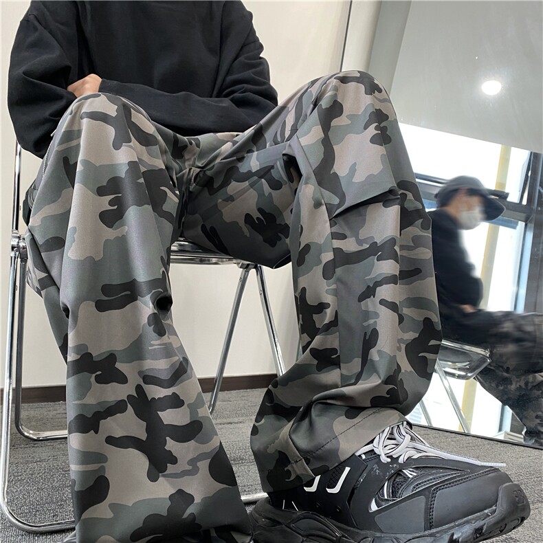 抖音品质潮流宽松防水迷彩机能百搭冲锋裤B315-K24016-P50控68,男装休闲裤,电商B315