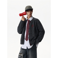 【现货】XZ1218MY6503特价P53美式复古慵懒风针织开衫毛衣，男装针织衫/毛衣，星座1218（原611-3）