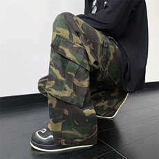 迷彩工装裤男春秋美式vibe裤子潮牌大码直筒裤XZ514-2-K1556-P73，男装工装外套，星座514-2(原B239)