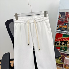 纯色华棉复合休闲裤男夏季2024薄款宽松运动长裤子男士裤CK10/P42，男装休闲裤，星座506