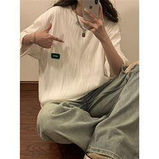 中性风弧形设计短袖T恤大码M-5XL情侣男士短袖T恤男DT8765P30控49，男装T恤，星座227-7