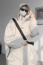 8XL-M冲锋衣外套男加棉加厚夹克秋冬户外登山服JK1313薄P90控110，男装夹克，电商D206-1