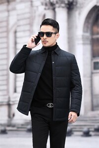 男装外套男加厚中年商务休闲翻领棉服爸爸冬装棉衣SFT81698-P200，男装棉衣，电商B212（原钱塘6029）