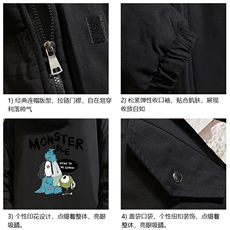MM48074-P130冬季大毛领衣男士大码加厚袄男服砖墙，男装棉衣，电商A040A