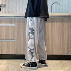 W263-P30夏季新款港风长裤薄款冰感四面弹裤子，男装休闲裤，星座911-1