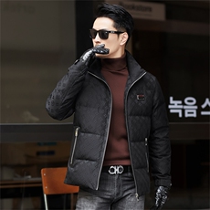 ZMS-M28729新款冬季男士90白鸭绒羽绒服立领保暖外套修身大衣，男装羽绒服，电商B360
