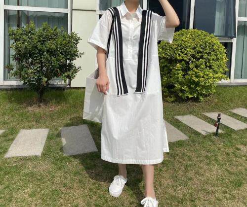 韩版衬衫裙，女装衬衫，Q.P