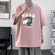 麂皮绒短袖t恤男大码半袖男JD82403-P25，男装T恤，电商A040