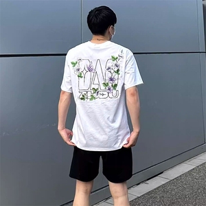 万针全刺绣工艺抖音得物高品质260克重磅纯棉双纱美式高街短袖T恤图片