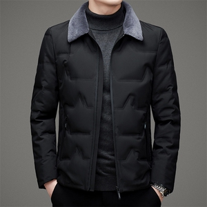 DZ1F17钱塘2020-3冬季厚款商务休闲翻领中年男士羽绒服P195图片
