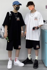 夏季运动套装男休闲宽松百搭潮流潮牌短袖两件套A161-2-TZ05-P50，男装休闲套装，电商A161-2