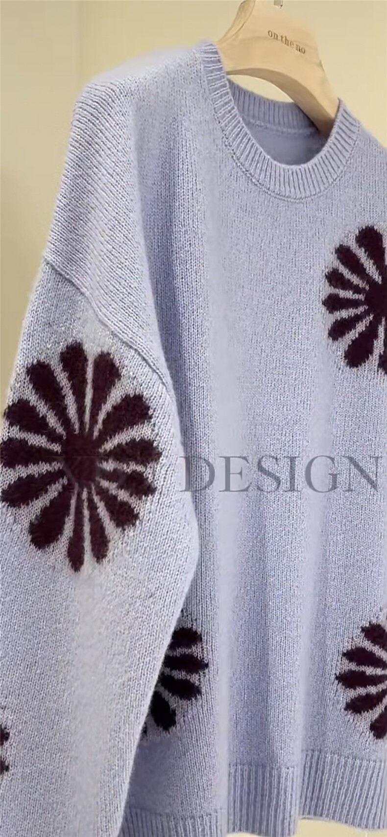 2025年秋季七针双股加厚提花圆领，女装针织衫/毛衣，初韵羊绒