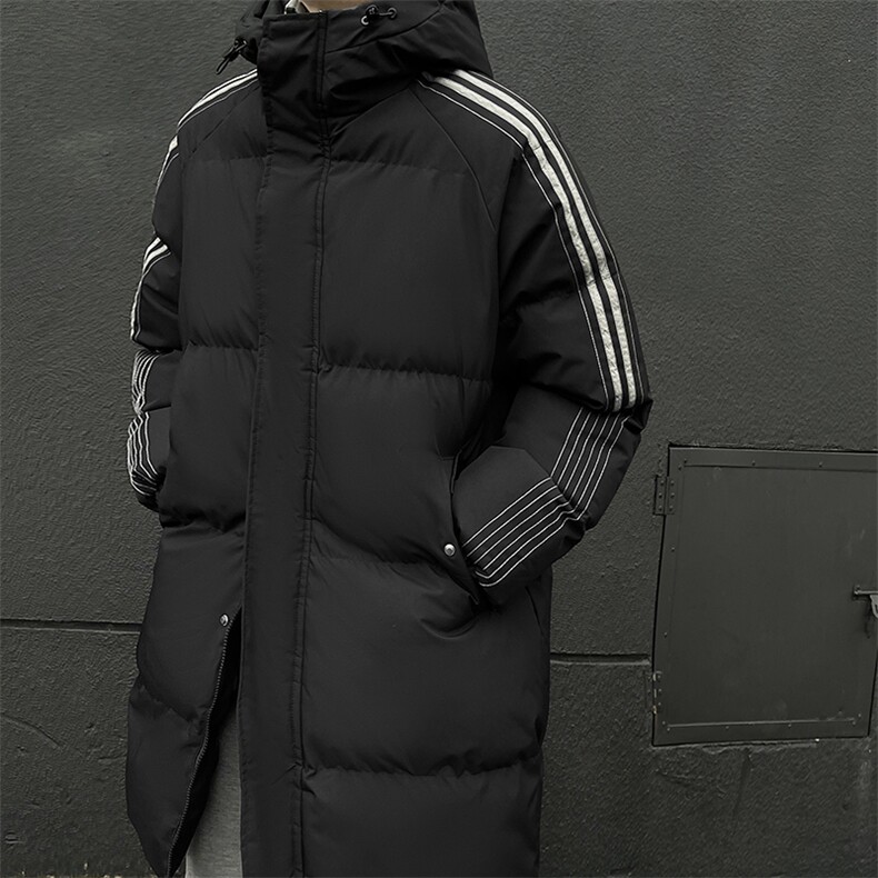 CC883-P118秋冬复古中长款棉衣防风防水宽松落肩连帽棉服纯色,男装棉衣,星座405-3