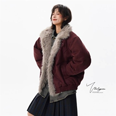 2025冬季座山雕加厚棉服男女宽松解构磨毛毛领外套MF391-P99，男装棉衣，星座412-3