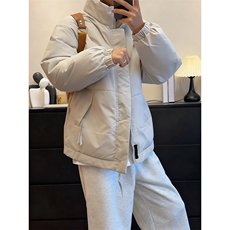 现货美式高街休闲夹克冬季立领纯色三防户外工装加厚棉服外套，男装夹克，电商A486