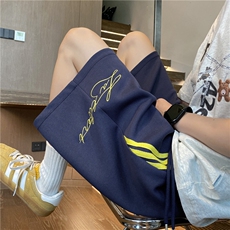 夏季新款美式运动条纹卫裤宽松休闲短裤B315-K25401-特p30控58，男装休闲裤，电商B315